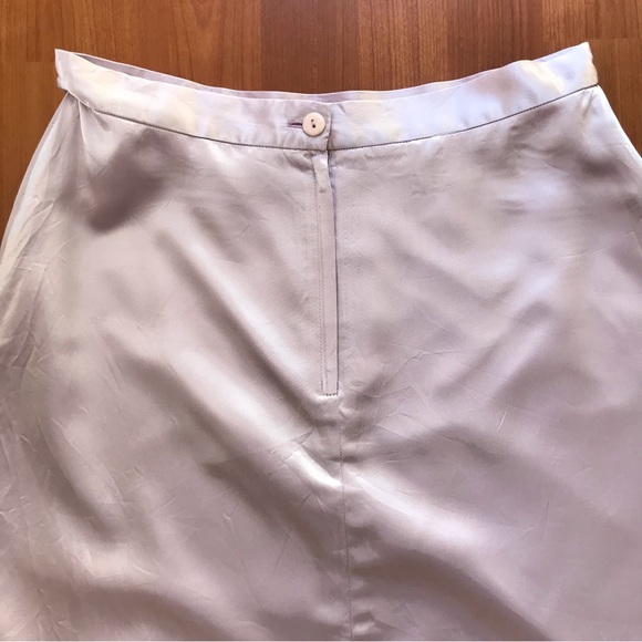 💕HOST PICK💕ALAGO | Lilac Purple Satin A-Line Maxi Formal Occasion Skirt Sz 10 - Picture 14 of 17